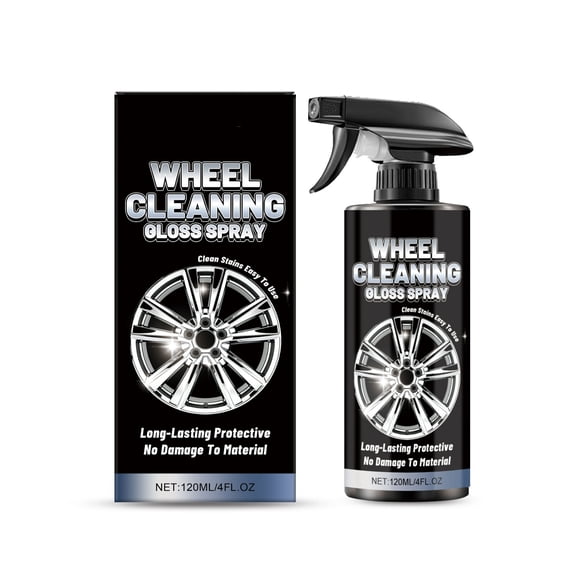 Tire Shine Spray Forms,Water-Resistant, Long-Lasting Protection – Satin Black Finish – Easy, No-Sling Application with Applicator Pad
