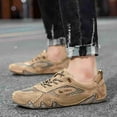 thumbnail image 6 of Men's Casual Outdoor Sneakers Breathable Comfort Waterproof for Hiking Mesh Non-Slip Summer Lightweight Classic Shoes Brown 9 US, 6 of 7