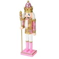 thumbnail image 5 of 30cm Tall Standing Christmas Nutcracker Figurines for Festival Desktop Party Pink, 5 of 9