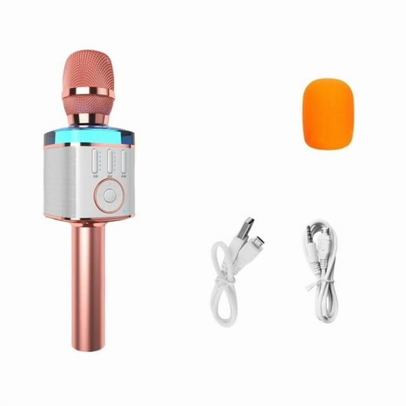 X9 Wireless Karaoke Microphone Speaker Combo with 13W Power, 5.0 Bluetooth & TF Card Playback, Capacitive Mic with Intelligent Noise Reduction, Colorful Rhythm Breathing Lights, Metal Anti-Slip Grip