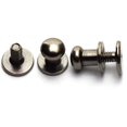 thumbnail image 4 of 30 Pack Black Round Phillips Head Button Stud Screws 6x8x8mm Chicago Screws Nail Rivet For DIY Leather Craft, 4 of 5