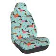 thumbnail image 1 of Wukai Christmas Dachshund Full Set Car Seat Covers with Soft Padding Universal Auto Front Seats Protector and Cushion Mat, 1 of 5