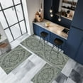 thumbnail image 4 of Cinvoph 3pcs Boho Kitchen Rug Sets with Runner Non Slip Kitchen Rugs Mats Washable Mats for Thick Kitchen Floor Mat Carpet Runner Rugs for Hallway Holiday Decor, 4 of 9