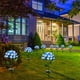 thumbnail image 5 of Lámpara Luz LED en forma de hortensia para el suelo de jardín Ehuebsd lámpara alimentada por energía Solar soporte guirnaldas de decoración exterior, 5 of 8