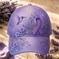 thumbnail image 2 of XIAOCHA Women's Embroidered Ribbon Tree Graphic Baseball Cap Adjustable Trucker Hats for Outdoor Sun Shield Ball Cap,Light Purple5, 2 of 4