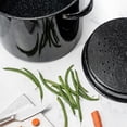 thumbnail image 4 of Vaporizador Granite Ware de 15,5 litros con estante, utensilios de cocina de porcelana negra, 4 of 5