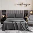 thumbnail image 1 of Ultra Soft Sheets-16 Deep Pocket- 1800 Thread Count Percale Egyptian Microfiber Bed Sheets Wrinkle, Fade and Stain Resistant King Size Grey 4 Pieces, 1 of 4