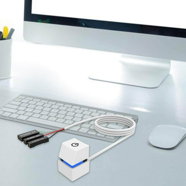 Commutateurs à Distance avec Câbles Bouton d'Alimentation de Carte Mère PC Alimentation Externe pour Ordinateur de Bureau D