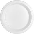 thumbnail image 3 of Genuine Joe 10-1/4" Large Plastic Plates - 10.25" Diameter Plate - Plastic - Disposable - Warm White - 500 Piece[s] / Carton (10323ct), 3 of 5