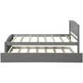 thumbnail image 6 of Harper & Bright Designs Twin size Platform Bed with Trundle, Gray 2, 6 of 8