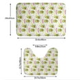 thumbnail image 3 of Honeii Avocado Work Out Pattern Bathroom Anti-Skid Pad Bathroom Mat Vintage Seamless Pattern Not-Slip Toilet Rug Set, 3 of 6