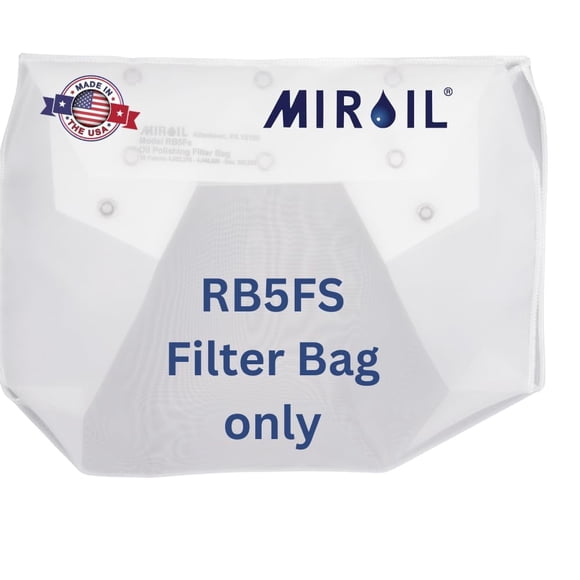 Miroil | Solo bolsa de filtro para freidora RB5FS | Bolsa de filtro MirOil EZ Flow | Parte 12751| Uso para filtrar aceite para freír | Adecuado para aceite de pulido de 40 lb o 50 cuartos | Durable Fá