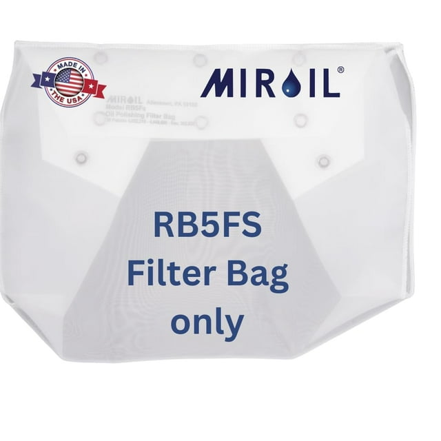 Miroil | Solo bolsa de filtro para freidora RB5FS | Bolsa de filtro MirOil EZ Flow | Parte 12751| Uso para filtrar aceite para freír | Adecuado para aceite de pulido de 40 lb o 50 cuartos | Durable Fá