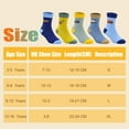 thumbnail image 5 of Boys Cotton Socks, 10 Pack Kids Athletic Socks Soft and Breathable for children 3-16 Years, 5 of 7
