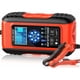 thumbnail image 1 of Cargador de batería inteligente 10A 12V/5A 24V, Cargador de Batería, Mantenedor y Reparación Automática Portátil con Pantalla LCD, para Automóvil, Motocicleta, Camión, AGM, Gel, Húmedo, SLA, 1 of 5