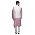thumbnail image 3 of Atasi Traditional Printed Kurta Churidar Pajama Set With Nehru Jacket For Men, 3 of 5