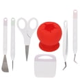 thumbnail image 4 of Vinyl Weeding Tools Set  , Clear Debris Grip Function Accurate Cutting Craft Tools Set Prevent Tearing  For Lettering For Silhouettes For Cameos Red, 4 of 8