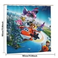 thumbnail image 2 of Cartoon For Super Wings Themed Shower Curtain for Bathroom Decor,Durable Waterproof Polyester Fabric,72x72 Inch with 12 Pack Hooks Washable Curtain Set, 2 of 5