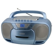 Jensen Bluetooth MP3 Boombox, Blue, CD-590-BL