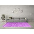 thumbnail image 3 of Ahgly Company Indoor Round Abstract Purple Modern Area Rugs, 7' Round, 3 of 4