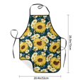 thumbnail image 6 of Zufioo Sunflowers Print Tie-up Apron, Unisex Kitchen Apron - Oil-proof, Stain-proof and Waterproof, Suitable for Restaurants and Service Industries-One Size, 6 of 9