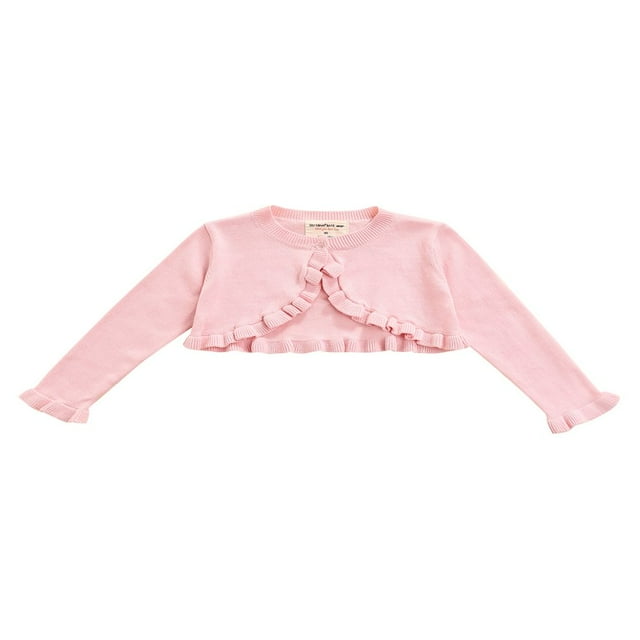 Toddler Girls‘ Long Sleeve Knit Bolero Shrugs Cardigans Jacket Cover Up Sweater