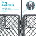 thumbnail image 6 of Vibrant Life 8-Panel Plastic Playpen for Dogs, Dark Gray, 24", 6 of 9