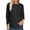 Black, variant on Women's Multiple Styles Solid Color Crew Neck V-Neck Long Sleeve Soft Lightweight Basic Casual Pullover Knit Sweater Top for Daily Wear