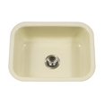 thumbnail image 1 of Houzer PCS-2500 BQ Porcela Series Porcelain Enamel Steel Undermount Single Bowl Kitchen Sink- Biscuit, 1 of 1