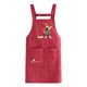 thumbnail image 2 of Delantal Corto Delantal de cocina impermeable de 1 pieza,chaleco de cocina a prueba de aceite para adultos,ropa de trabajo bonita para el hogar y el comedor (rojo) Rkxzt, 2 of 8