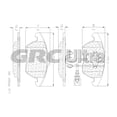 thumbnail image 2 of BALATAS DELANTERAS AUTOMOVIL GRC FMSI: 8212-D1107, 2 of 2