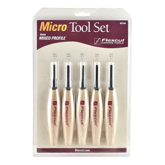 Juego de 5 piezas de perfil mixto Micro Flexcut - 4 mm (MT940)