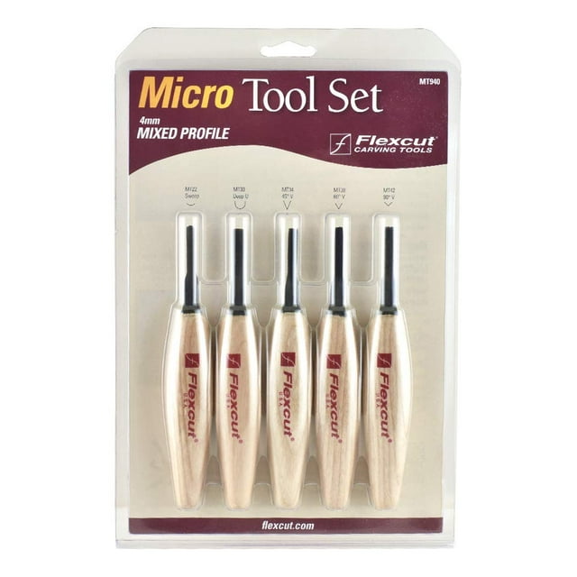 Juego de 5 piezas de perfil mixto Micro Flexcut - 4 mm (MT940)