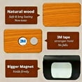 thumbnail image 3 of Wooden Car Air Freshener - Natural Odor Eliminator and Long-lasting Fragrance Diffuser, for Sun visor clips - All vehicle interior accessories (Teak Starter Set), 3 of 5