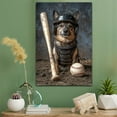 thumbnail image 3 of Swedish Vallhund Dog Playing Baseball Canvas – Sports Dog, Perfect for Animal Lovers, Swedish Vallhund Dog Canvas, Baseball Canvas Wall Art for Rooms, 3 of 5