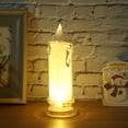 thumbnail image 3 of Velas LED parpadeantes sin Basecon Base velas sin llama con batería Wdftyju para decoraciones navideñas para el hogar y bodas, 3 of 8
