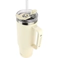 thumbnail image 2 of Drinco 40oz 30oz Tumbler with Handle Vacuum Insulated Stainless Steel-40oz Oatmilk, 2 of 5