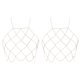 thumbnail image 1 of 2X Cadena del Cuerpo de Halterneck de La Mujer Bralette Bikini Sujetadores de Collares EstóMagos (Oro), 1 of 5