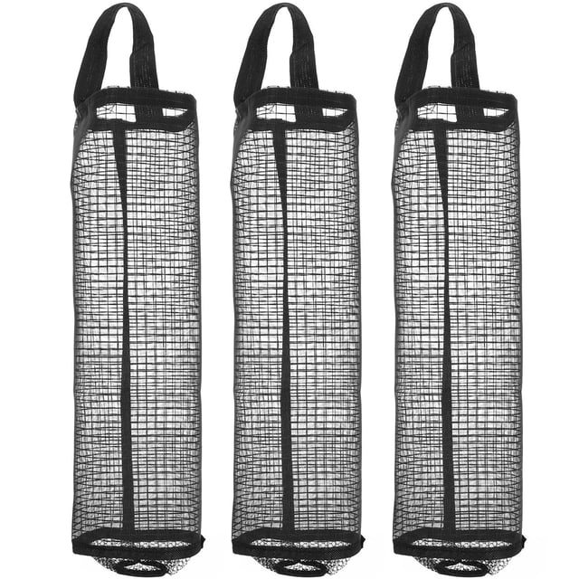 UPGRATOR 3Ud De Bolsas Plástico Negro Colgante Con Material Nylon Resistente Para Uso En