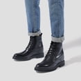 thumbnail image 6 of CMR CHAMARIPA Hidden Elevator Shoes - Mens Boots That Make You Taller - Black Brogue Boots, 6 of 7