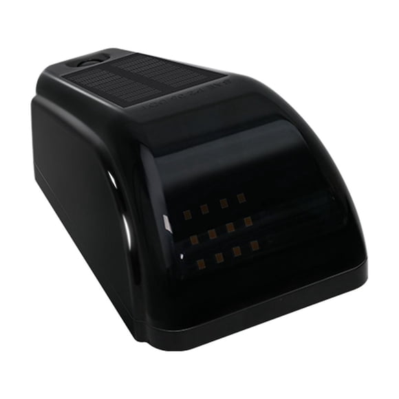 Wireless Solar - Powered Black Cab Lights with Vibration Sensor - No Drill for Trucks