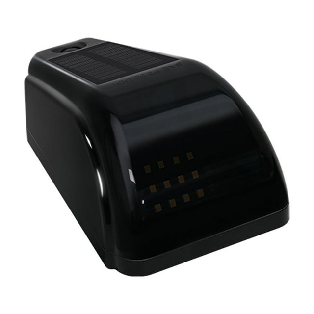 Wireless Solar - Powered Black Cab Lights with Vibration Sensor - No Drill for Trucks