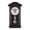 Black, variant on Silent Traditional Clock with Swinging Pendulum Chiming Pendulum Wall Clock, Retro Grandfather Clock for Mantelpiece