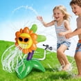 thumbnail image 6 of Giunmcul Boys and Girls Sprinkler Toy Outdoor Water Spray Flower Sprinkler Connects to Garden Hose Backyard Water Play Summer Party For Children Ages 3 Plus 1 Pack, 6 of 7