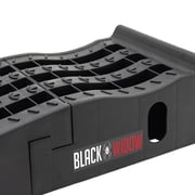 Car Service Ramps for Oil Change, 7,500 lb GAWR, 6.5in Lift, Underbody Access, Black Widow, Pair
