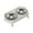 C, variant on Double Elevated Stainless Steel Pet Bowl Raised Splash Proof Cat Bowls for Cats Dogs Puppy Use