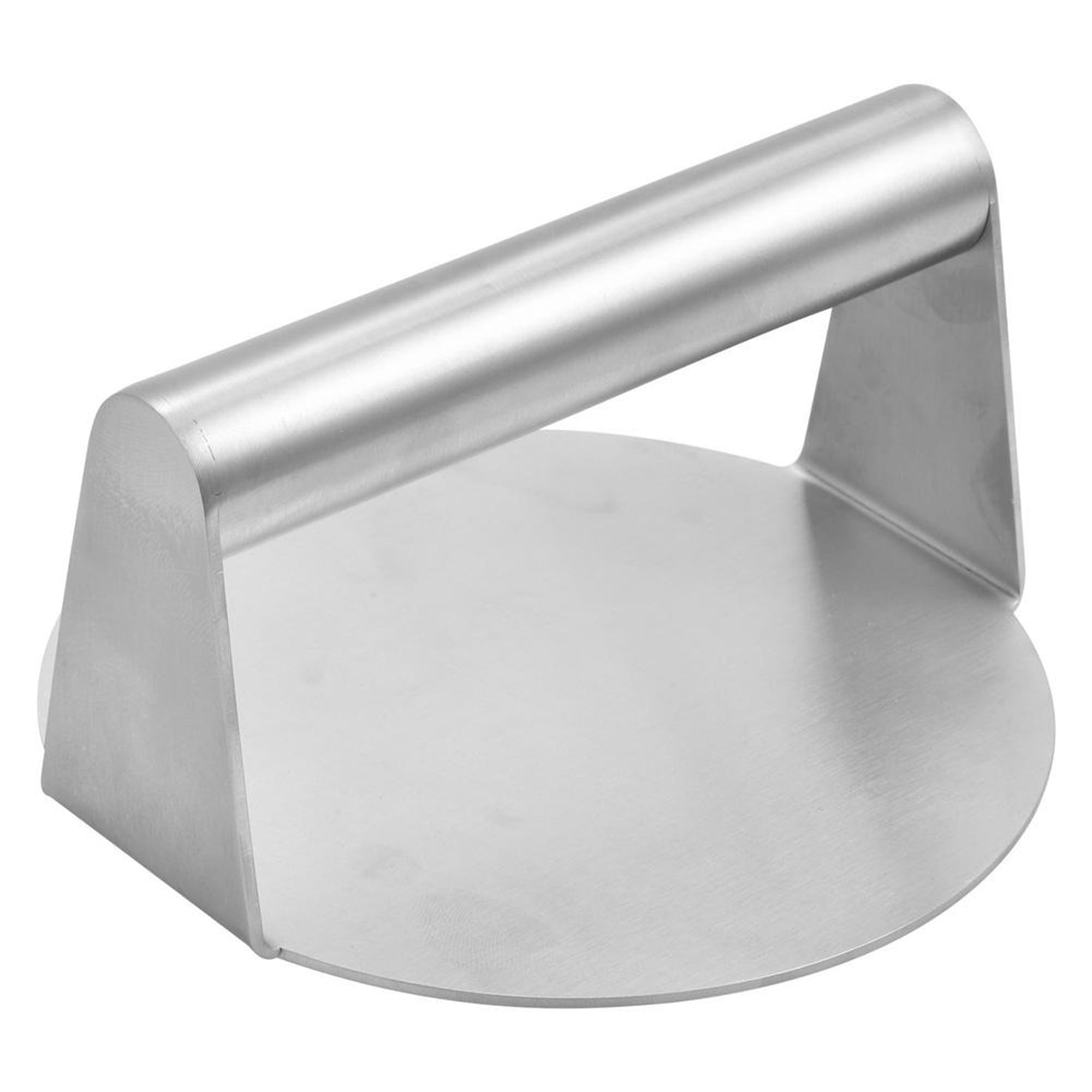 Multitrust Stainless Steel Burger Press with Ergonomic Handle, Round