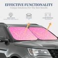 thumbnail image 4 of Kll Breast Cancer Pink Ribbons Awareness Windshield Sun Shade 2-Piece Foldable Car Front Window Sunshade For Most Sedans Suv Truck- Large, 4 of 7
