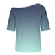 thumbnail image 5 of TaTaai Off Shoulder Loose Short Sleeved Home Top, Women Slanted Neck Printed Style, Regular Length, Spring Summer Daily Leisure Clothing Gift, 5 of 6