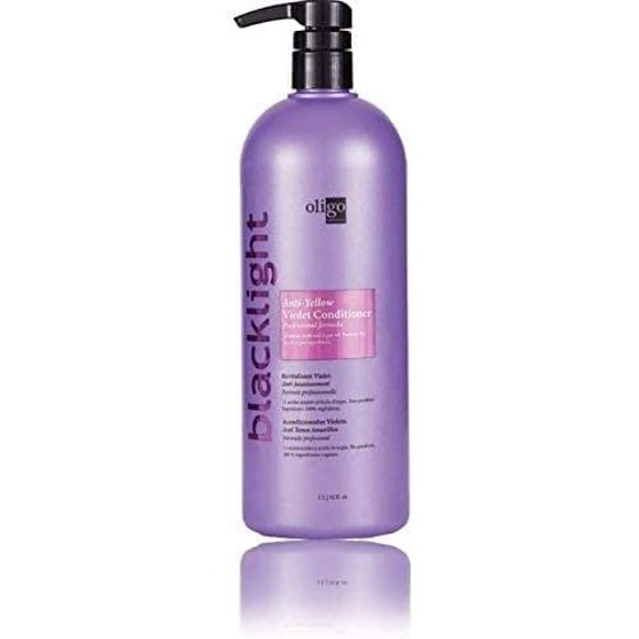 Oligo Professionnel Blacklight Violet Conditioner Sulfate Free Toning Purple Conditioner | Conditioning Toner for Blonde Hair, Removes Brassy Tones | Purple Toner Conditioner, 1L